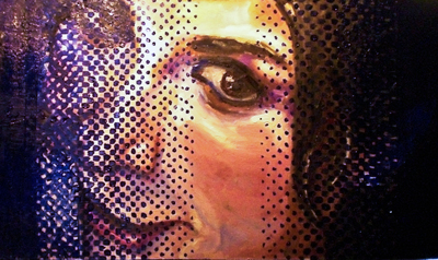 portrait, oil on canvas by nick ward