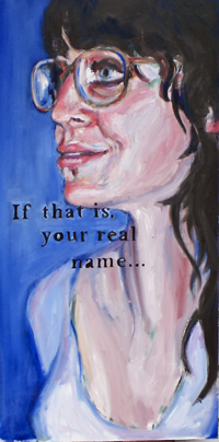 If That is Your Real Name... oil painting by Nick Ward